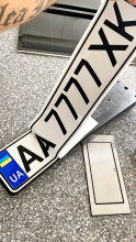 Наклейка номерной знак
